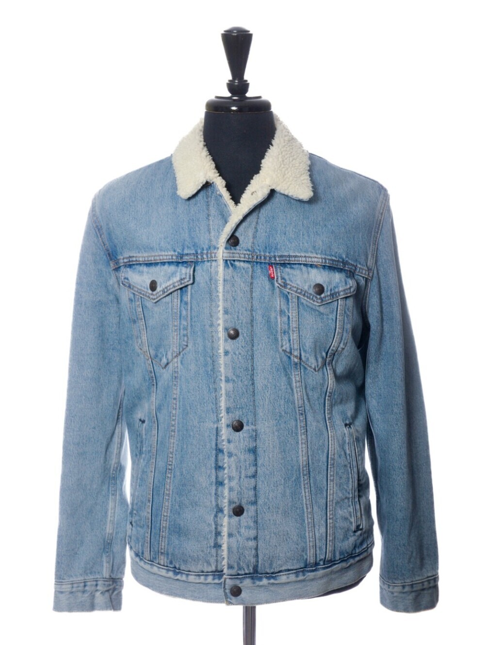 Levi’s Washed Denim Fleece Lined Jacket XL 36100